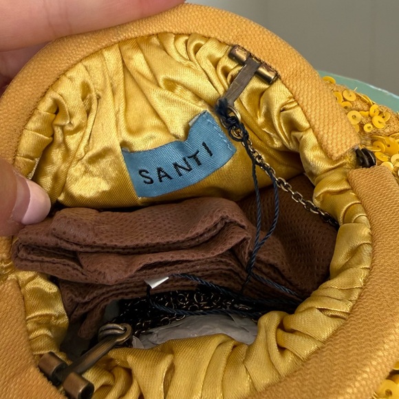 Glamorous Yellow Sequin Clutch - Picture 2 of 2